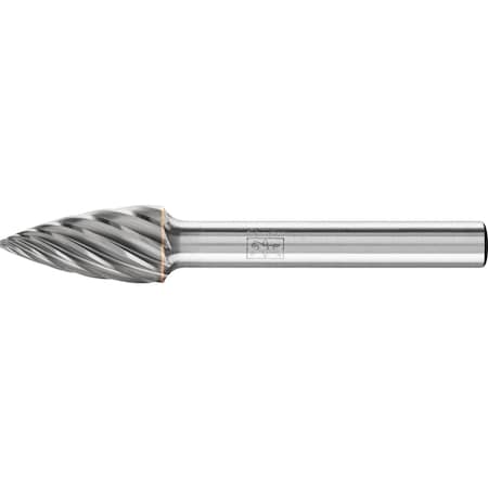 Pferd Carbide Bur - Tree Shape (Pointed), INOX Cut - 3/8" x 3/4" x 1/4" Shank - SG-3 24807